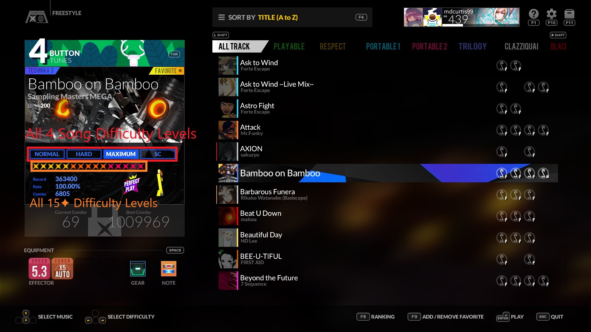DJMAX RESPECT V - Full Walkthough + All Achievements Guide Complete - Free Style - 8314F1A