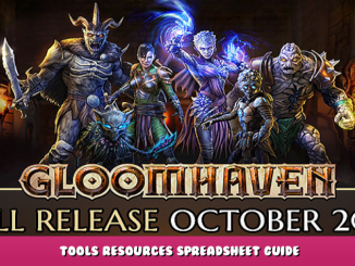 Gloomhaven – Tools & Resources Spreadsheet Guide 1 - steamlists.com