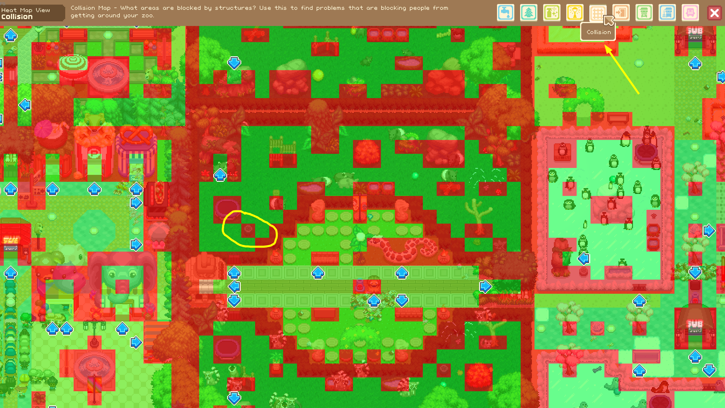Let's Build a Zoo - Basic Gameplay Effective Enclosure Management - Item Placement and Collision Map - D5D4798