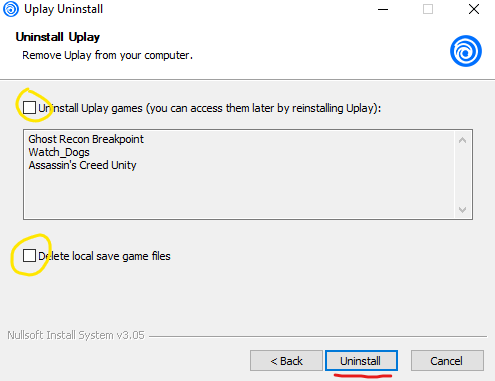 Tom Clancy's Splinter Cell Blacklist - Playing Online (SVM/Co-op) via Ubisoft Servers - Step 1: Uninstall Ubisoft Connect - 375A7AA