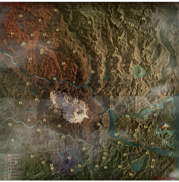 Myth of Empires - Full Map Guide & Loot Locations - Talent Steles - Thanks to ZaIGG - D2F571A