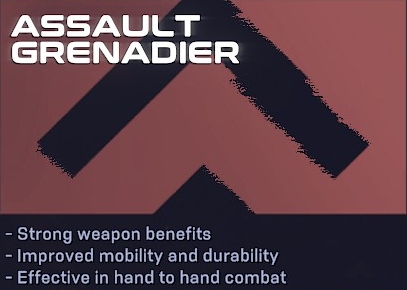 SYNTHETIK 2 - Subclasses Guide - > SUBCLASS: Assault Grenadier - AA60C01