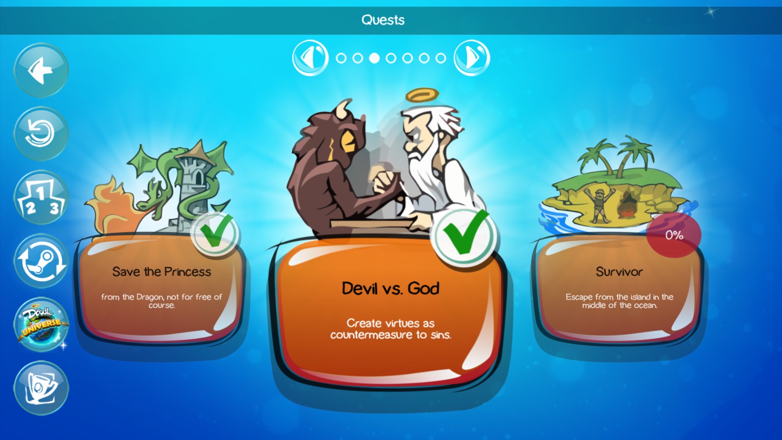 Doodle God - All Solutions Guide - Quest 3 - Devil vs God - D893EBC
