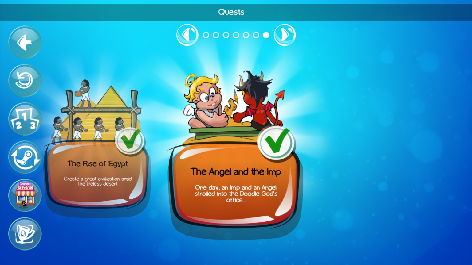 Doodle God - All Solutions Guide - Quest 7 - The Angel and the Imp - D24A103
