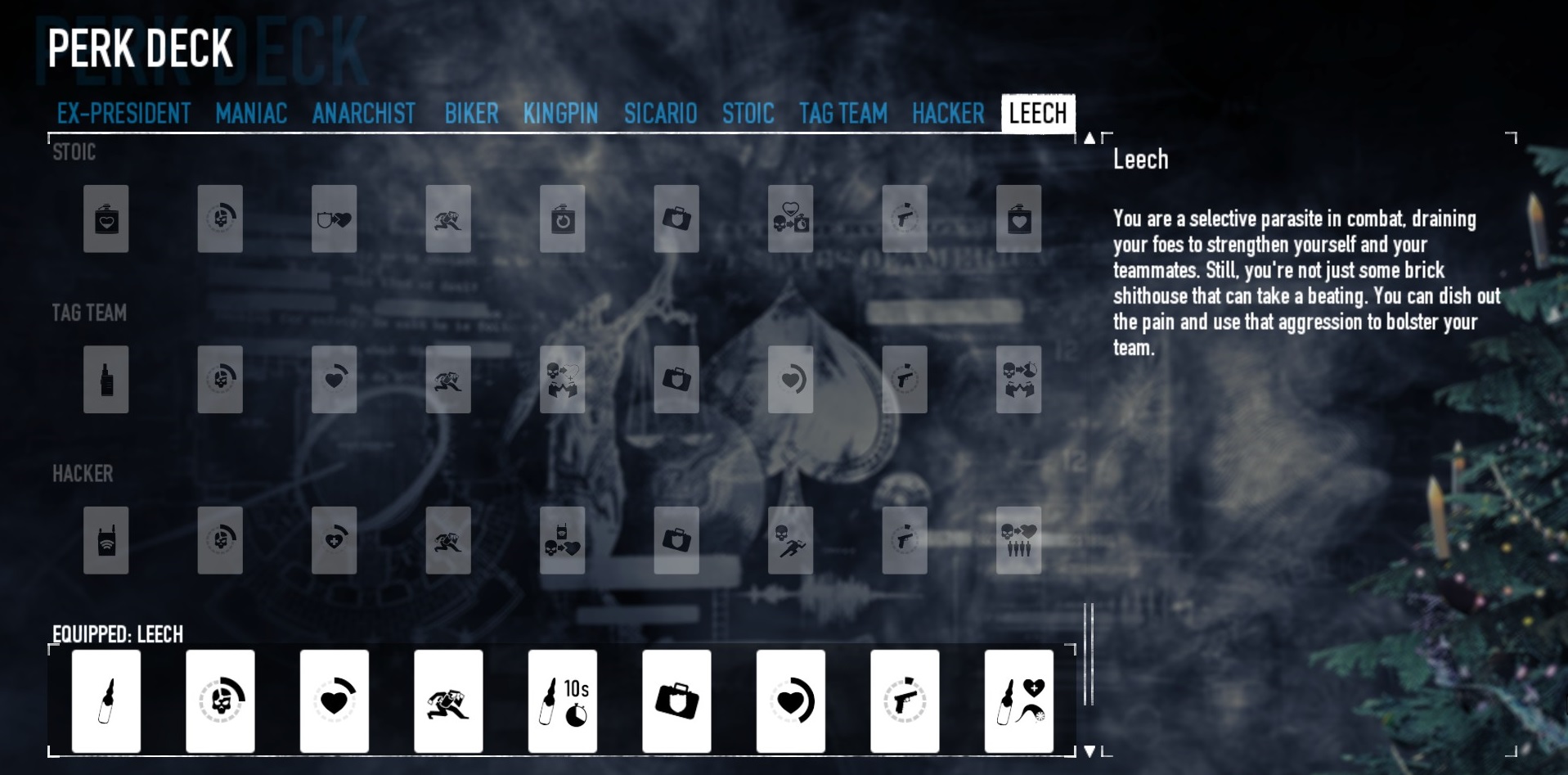 PAYDAY 2 - Leech Build Guide - PERK DECK AND PLAYSTYLE - C2913E3
