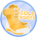 Roblox Snowballer Simulator - Shop Item Gold Boots
