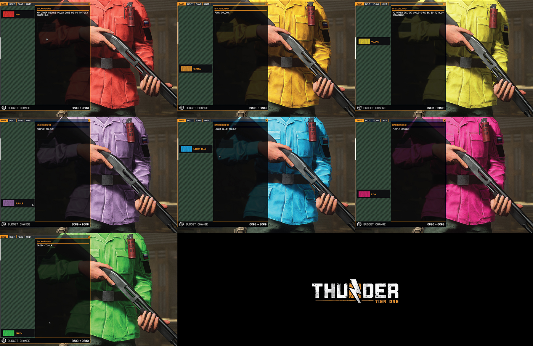 Thunder Tier One - How to Unlock All Costumes Guide - Camos, colors - E80E56B
