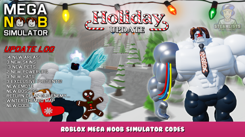 Roblox Mega Noob Simulator Codes 2023 XNUMX Steam 