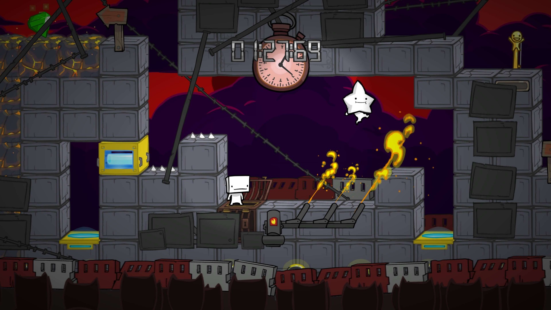 BattleBlock Theater - How to successfully beat a finale - NUMBAH KITTY CAT 2. - Learn the map format - F6C192A