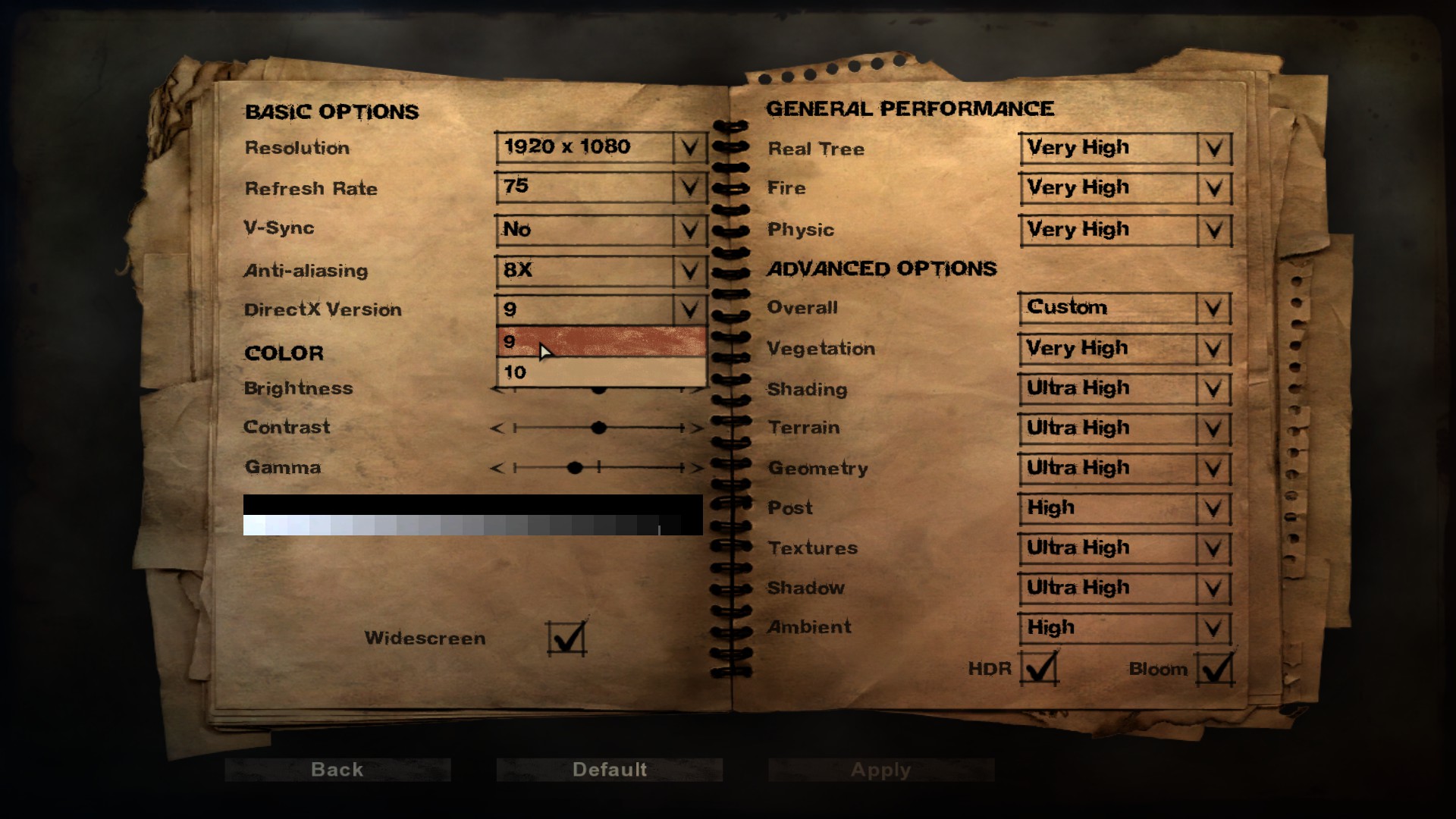 Far Cry 2 - Set the Resolution + Refresh Rate and Field of View - Launch Options - 56C3532