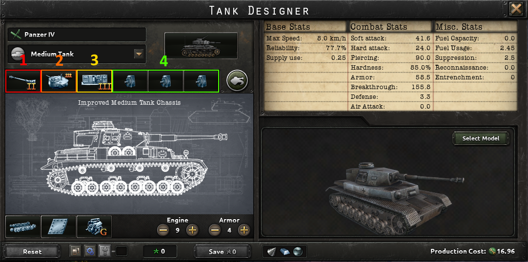 Hearts of Iron IV - Tanks Strategy Guide and Tips - medium tank design - 77CEE2E