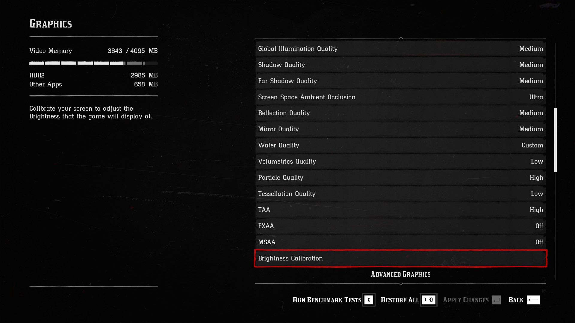 Red Dead Redemption 2 - Best Graphics Settings in Game - Graphic Settings - 1DB3129