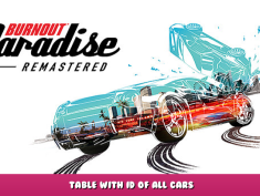 Burnout™ Paradise Remastered – Table with ID of All Cars 1 - steamlists.com
