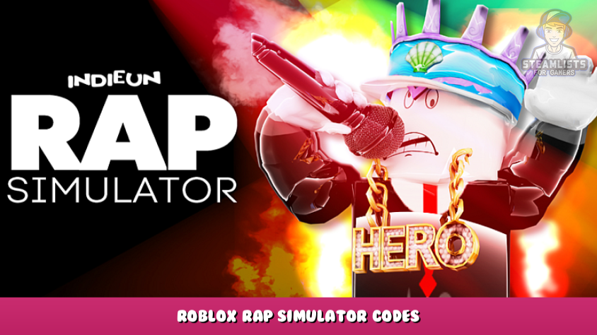 Roblox Rap Simulator codes augustus 2023 Steam lijsten