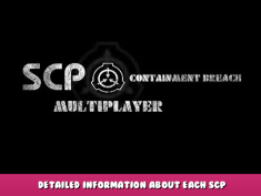 SCP: Containment Breach Multiplayer – Detailed information about each SCP 1 - steamlists.com