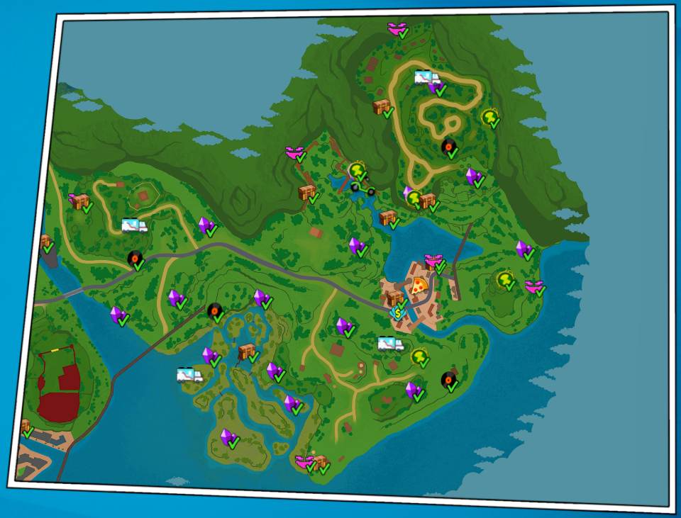 Ben 10: Power Trip - All Maps + Markers - Maps - 0744F33