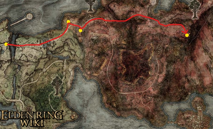 ELDEN RING - Intended Route + TLDR Useful Guide - Arriving in Caelid - 819B846