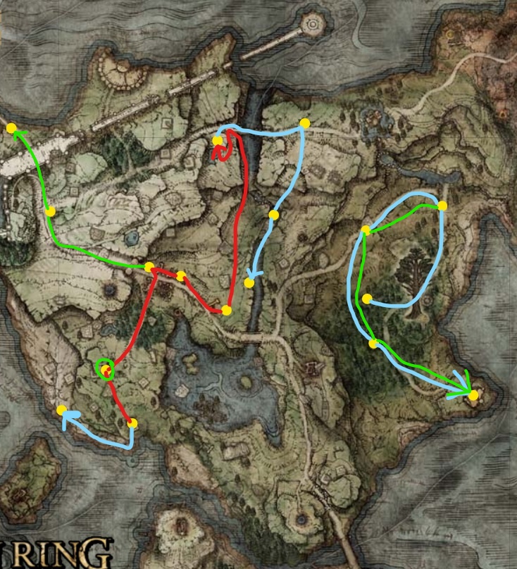 ELDEN RING - Intended Route + TLDR Useful Guide - Starting Out - A28E800