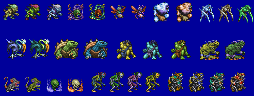 FINAL FANTASY II - Complete Modding Guide and Index - Enemy Sprite Mods - A2120C2