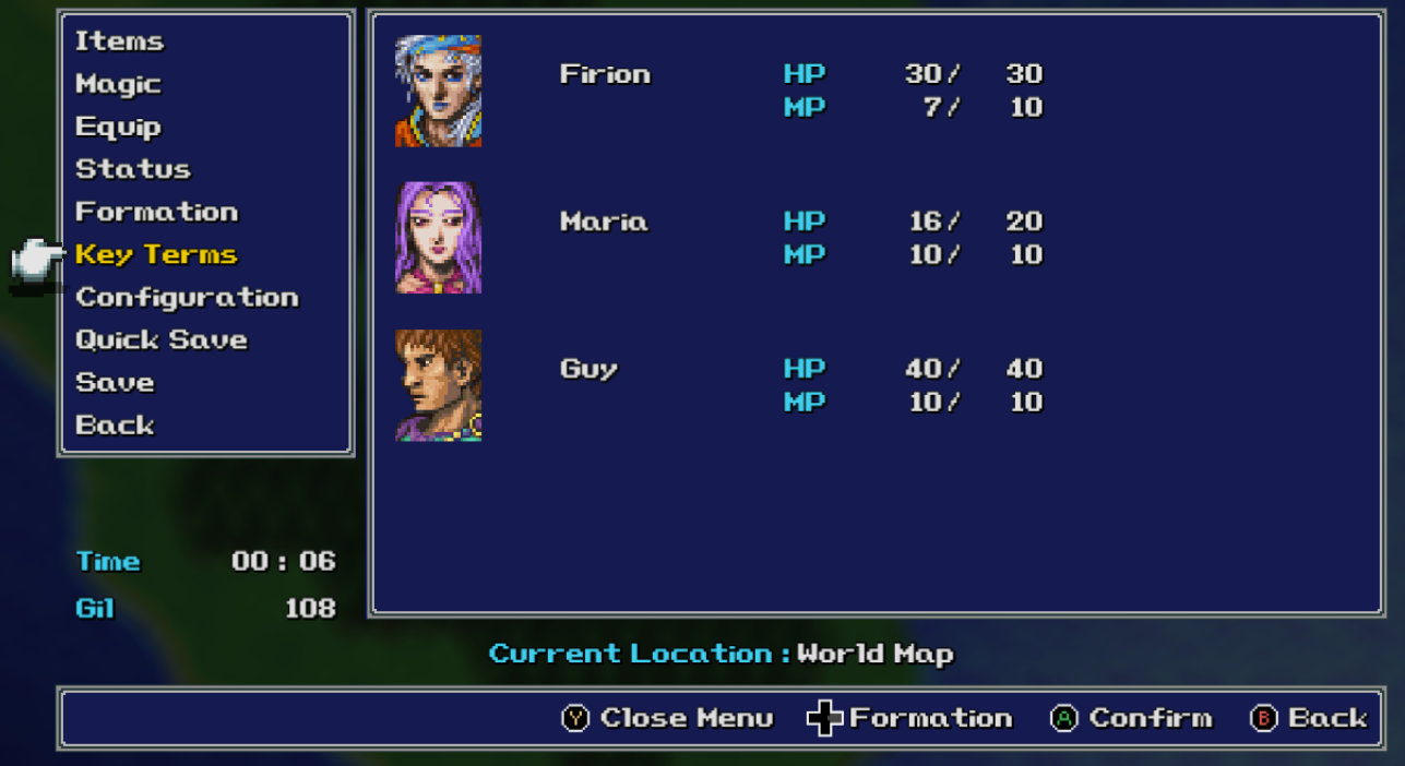FINAL FANTASY II - Complete Modding Guide and Index - UI Mods: Window Frames - DED310A