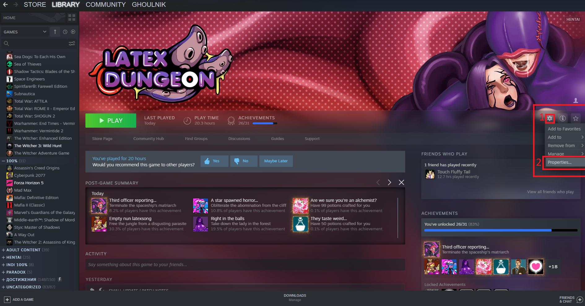 Latex Dungeon - How to Fix Steam Overlay and Screenshots - Solution! - BBAE693