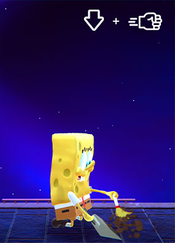 Nickelodeon All-Star Brawl - SpongeBob Basic Gameplay Guide - Grounded Attacks - 18AC61D