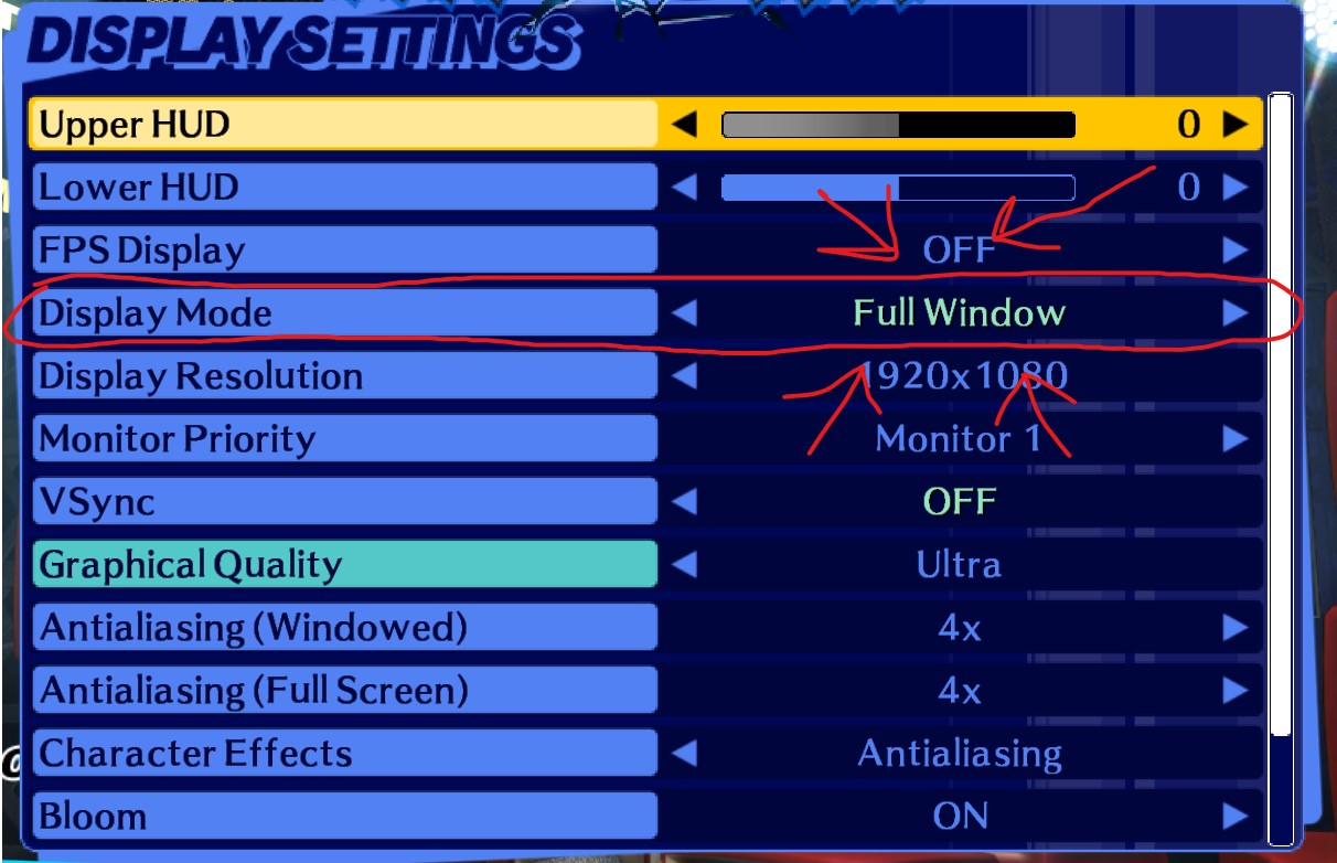 Persona 4 Arena Ultimax - Versus Crash Issue Fix - Go into Options --> Display Settings - 10CCFBA