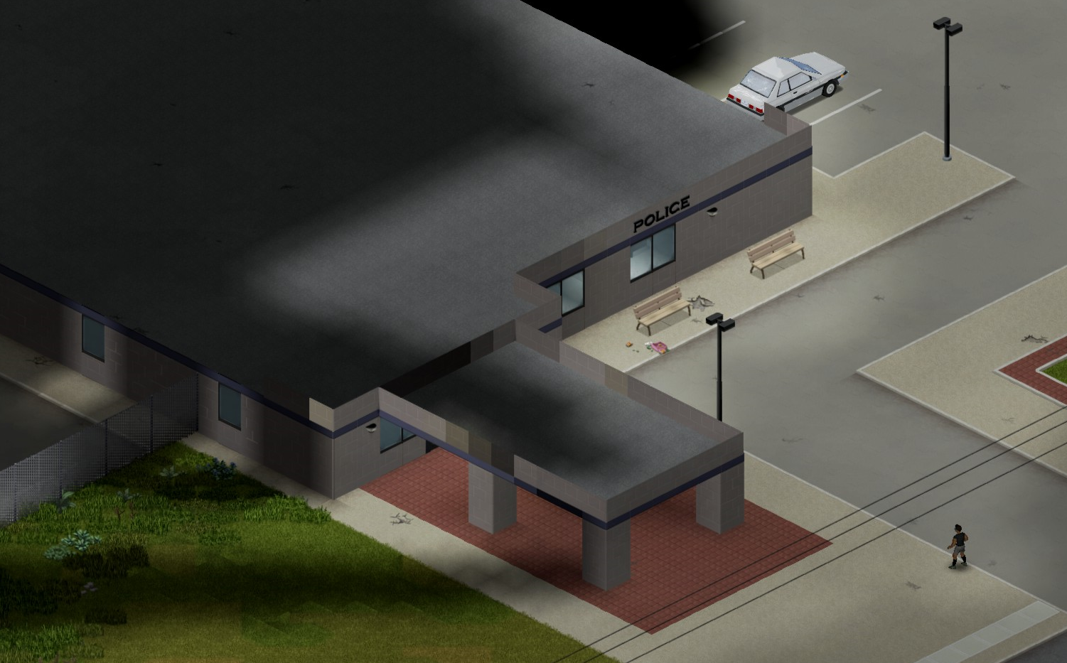 Project Zomboid - Tips How to Get Best Gear in Rosewood Guide - Step 1. Find the rosewood fire department and the rosewood police department - 09416C7