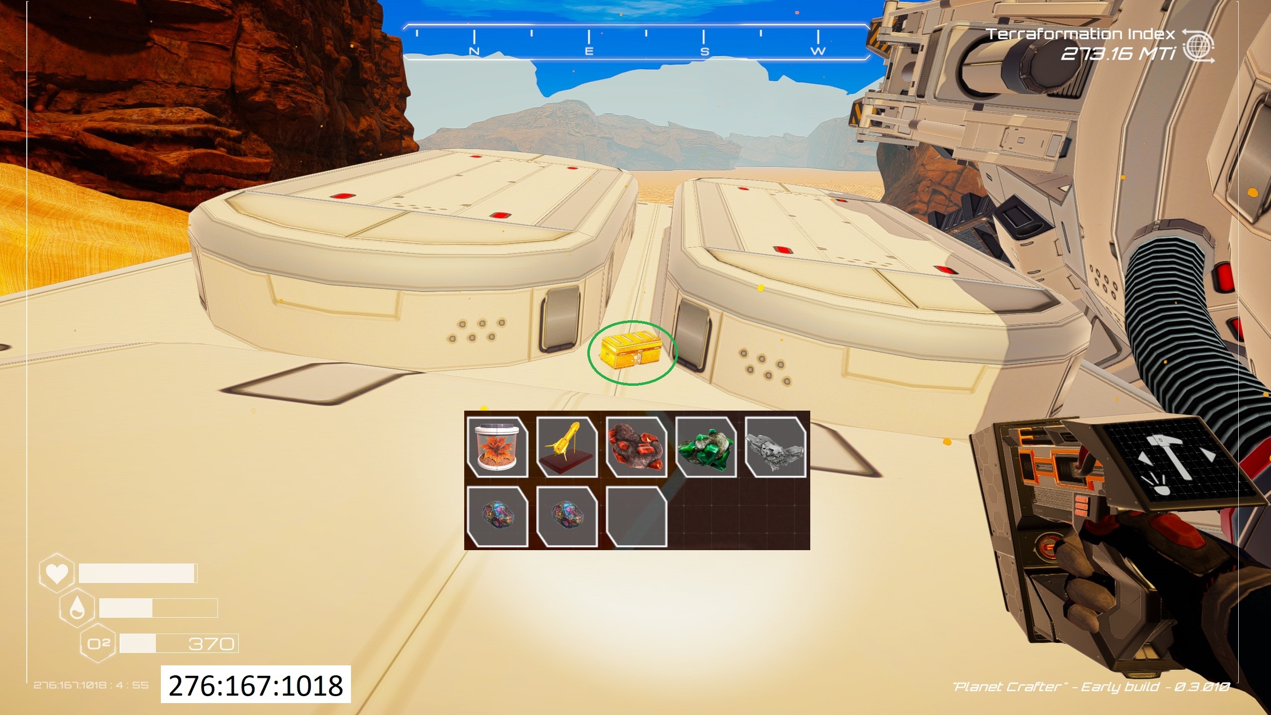 The Planet Crafter - All 11 Golden Chests Location with Images - The Shipwreck Second Chest (2) - FD394E6