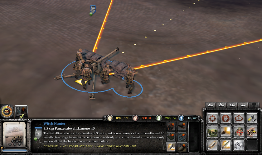 Company of Heroes 2 - Spearhead Waffen SS Faction for Dummies - 7.5 cm Panzerabwehrkanone 40 / PaK 40 AT Gun - 3ACD300