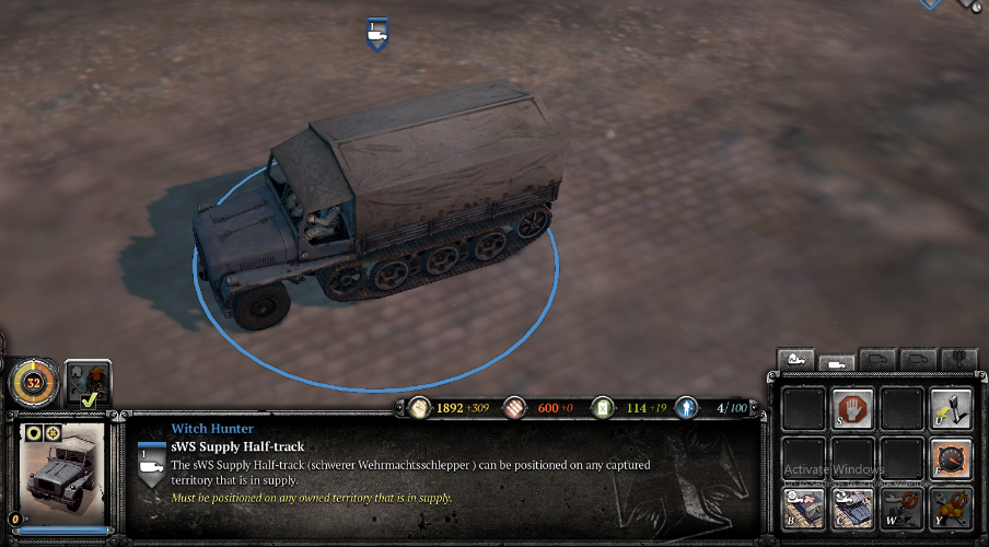 Company of Heroes 2 - Spearhead Waffen SS Faction for Dummies - SWS Supply Halftrack / Schwerer Wehrmachtsschlepper / Tier Truck - D7ED9F3