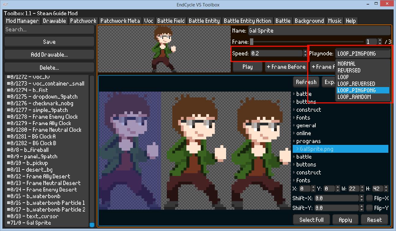EndCycle VS - Modding Basics Tutorial - Inserting Sprites And Images - F408CF9