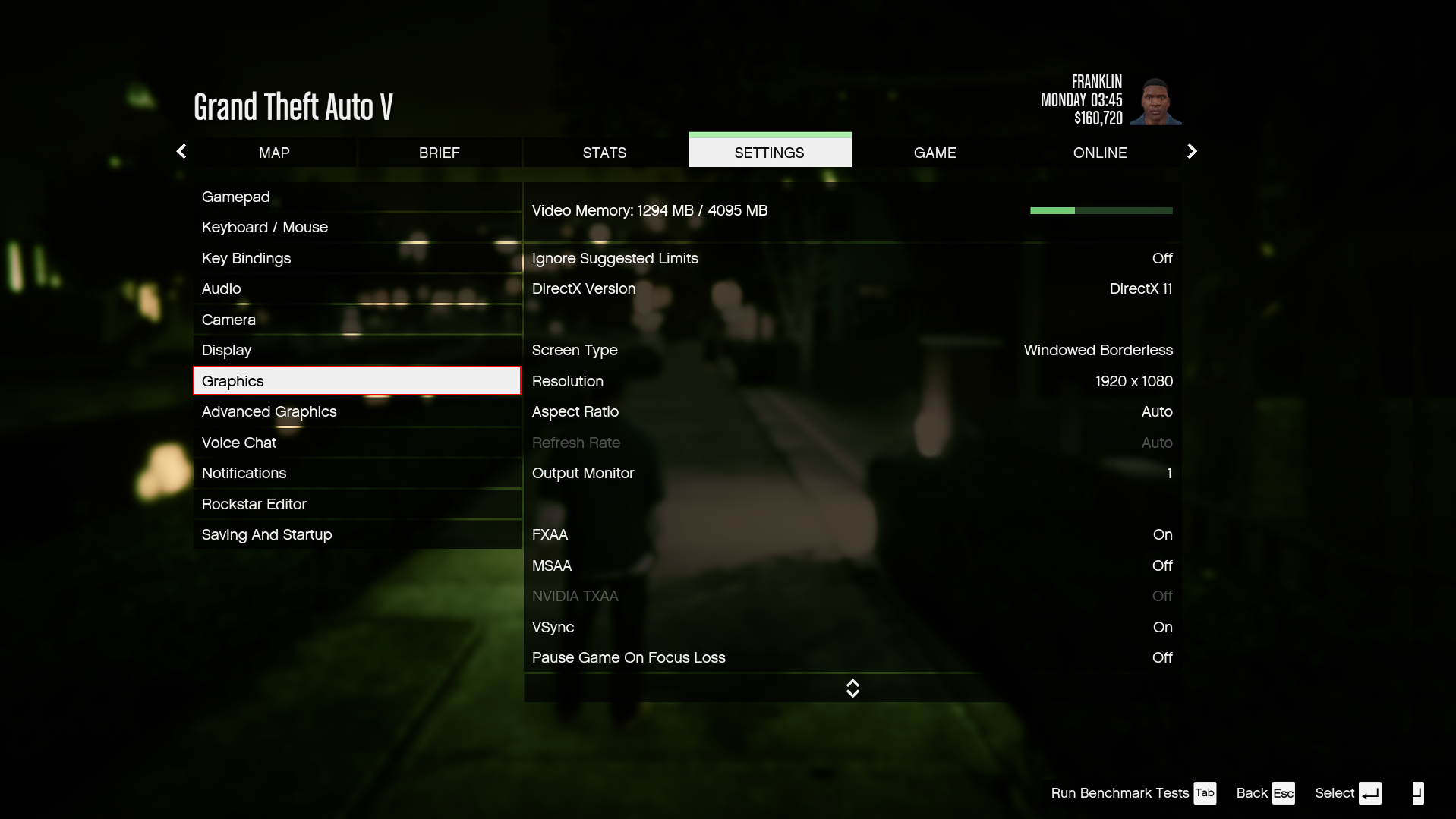 Grand Theft Auto V - How to Unlock Expanded and Enhanced Edition on PC - 2 - Open the graphics settings - 5594898