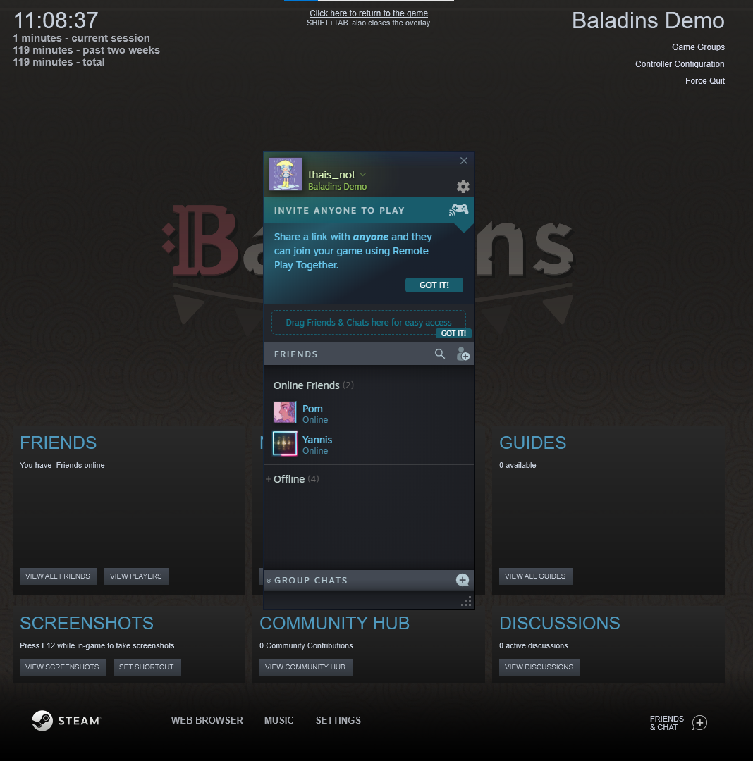 Baladins - How to Play With Friends Using Steam Remote - 3. FIND YOUR FRIENDS - DE323FE