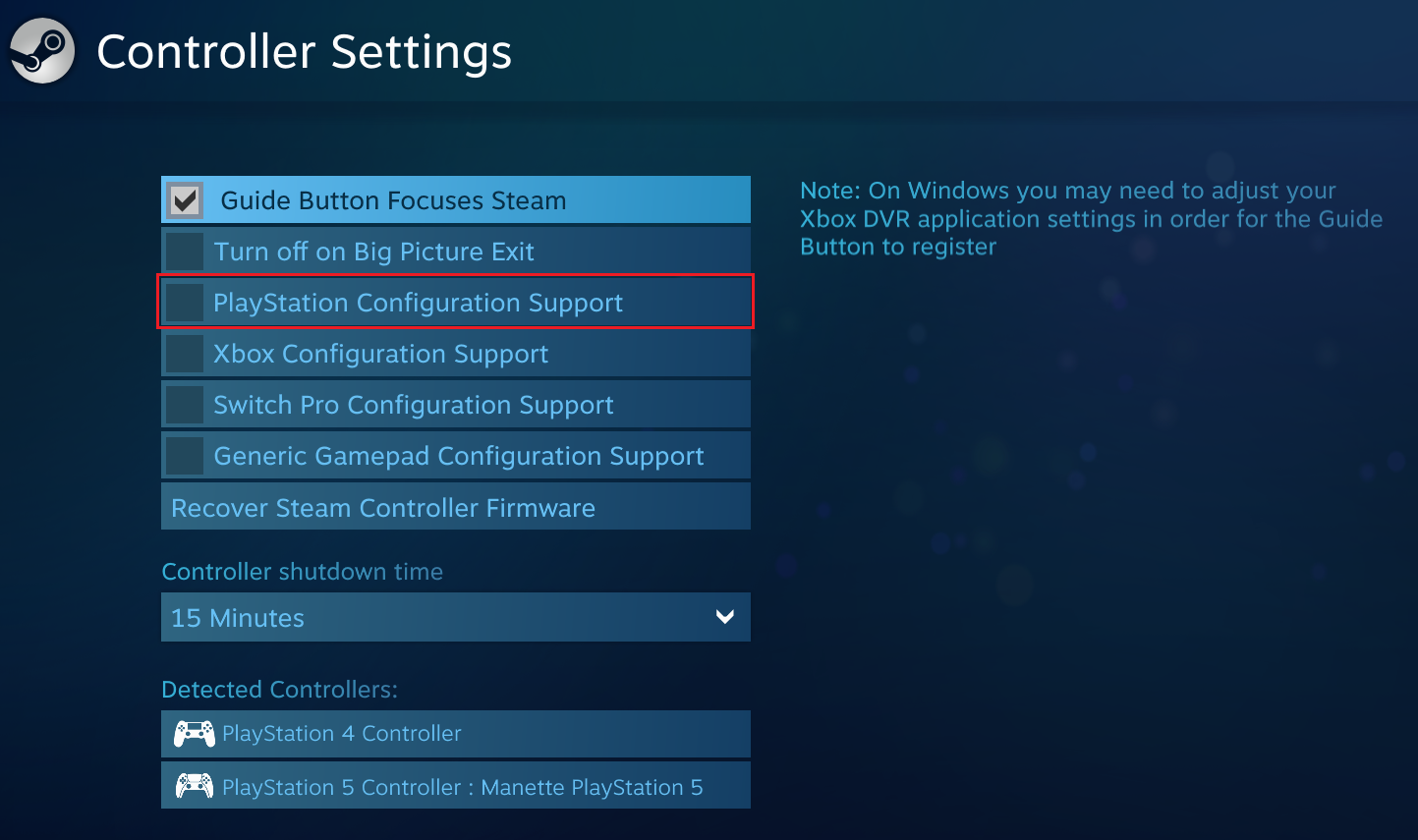Detroit: Become Human - How to display the correct PlayStation inputs with a DualShock 5 controller - Uncheck the Playstation controller support in Steam settings - 5A95A9E