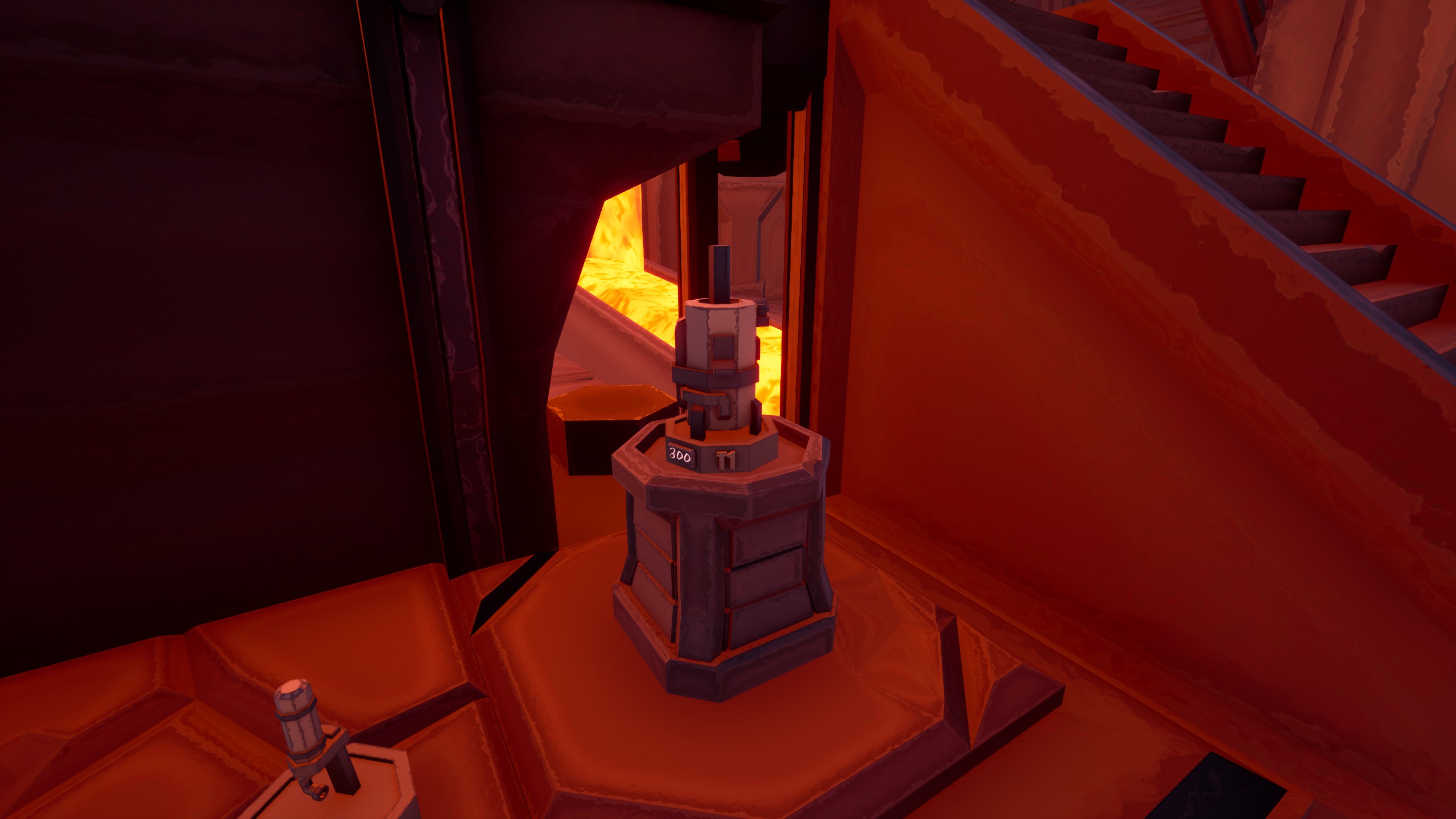 Hydroneer - Icehelm Forge & Location - 1) Place Template on the Padestal next to the Stairs of the Anvil: - F11BCD2