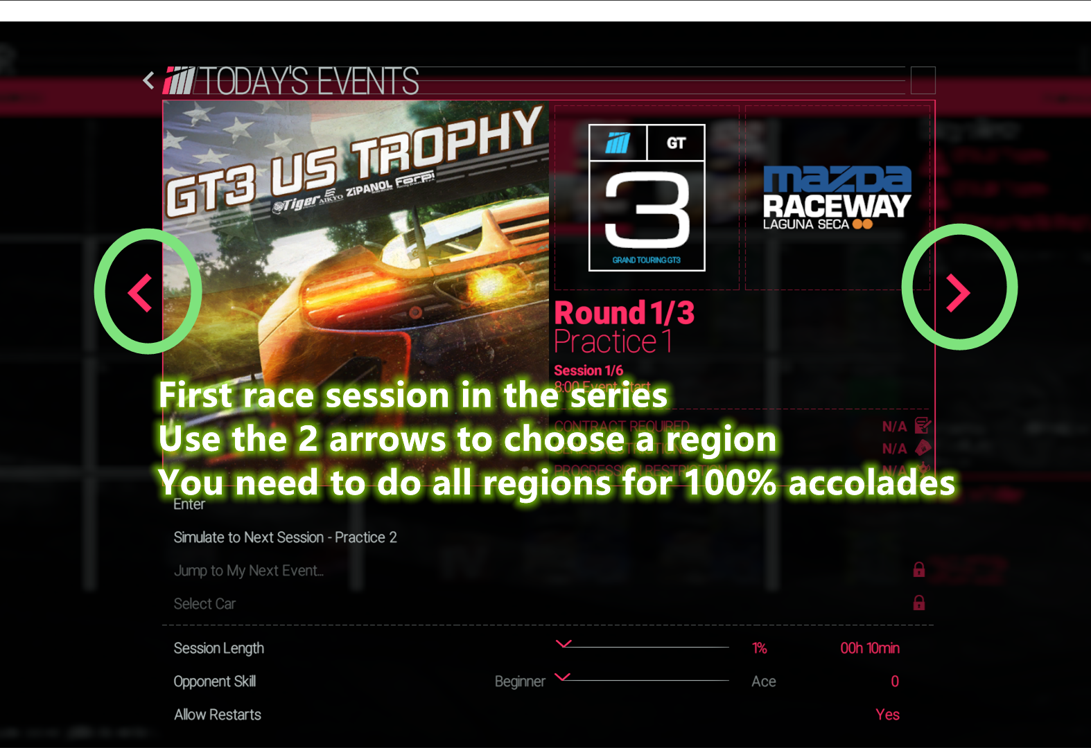 Project CARS - Achievements Playthrough - Accolade Tips and General Career Tips - 00CC23C