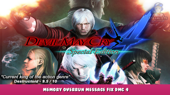 Devil May Cry 4 Special Edition – Memory Overrun Message FIX DMC 4 1 - steamlists.com