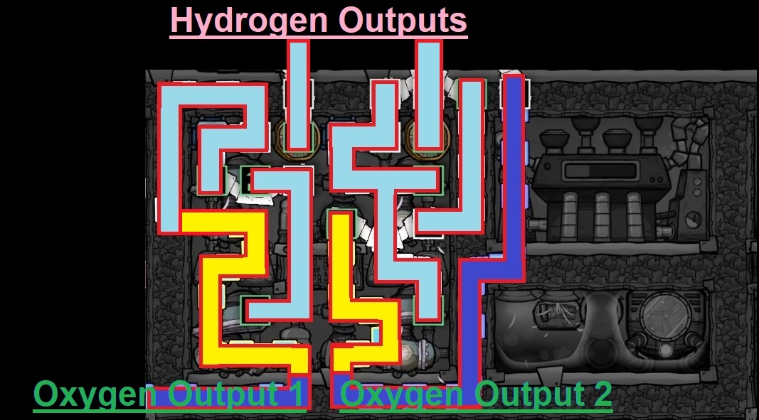 Oxygen Not Included - Air Conditioning Plant Basic Layout - Gas Pipes Layout - F0088B7