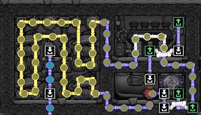 Oxygen Not Included - Air Conditioning Plant Basic Layout - Piping Layout - 930A4EF