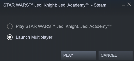 STAR WARS™ Jedi Knight: Jedi Academy™ - Multiplayer Client Setup Guide - Client Setup - 1401AE1