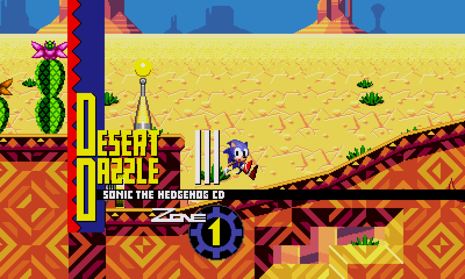 Sonic CD - Best top 3 mods in game - Dessert Dazzle and Green Hill zone in Sonic CD - 266F3FF