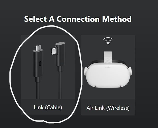SteamVR - How to connect Meta / Oculus Quest 2 Via Airlink or Link cable - Using Link Cable - 1672FFA