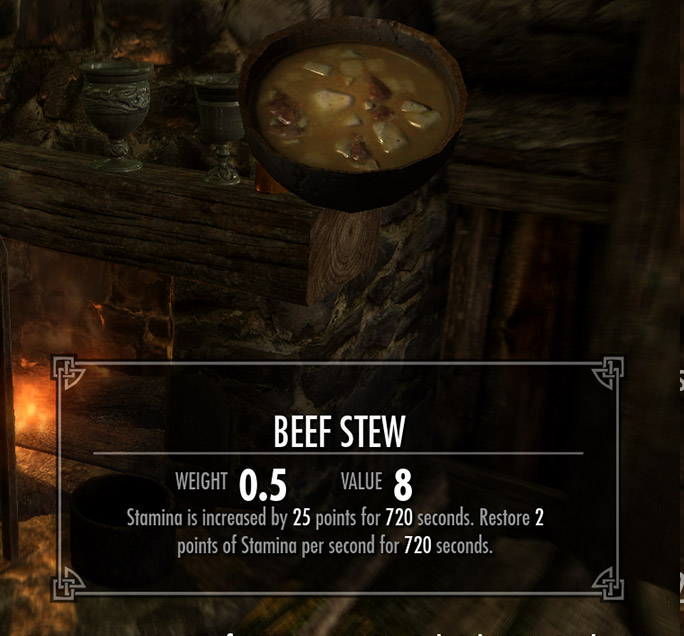 The Elder Scrolls V: Skyrim Special Edition - Food Effects Guide - FOOD EFFECTS - 4731EEE