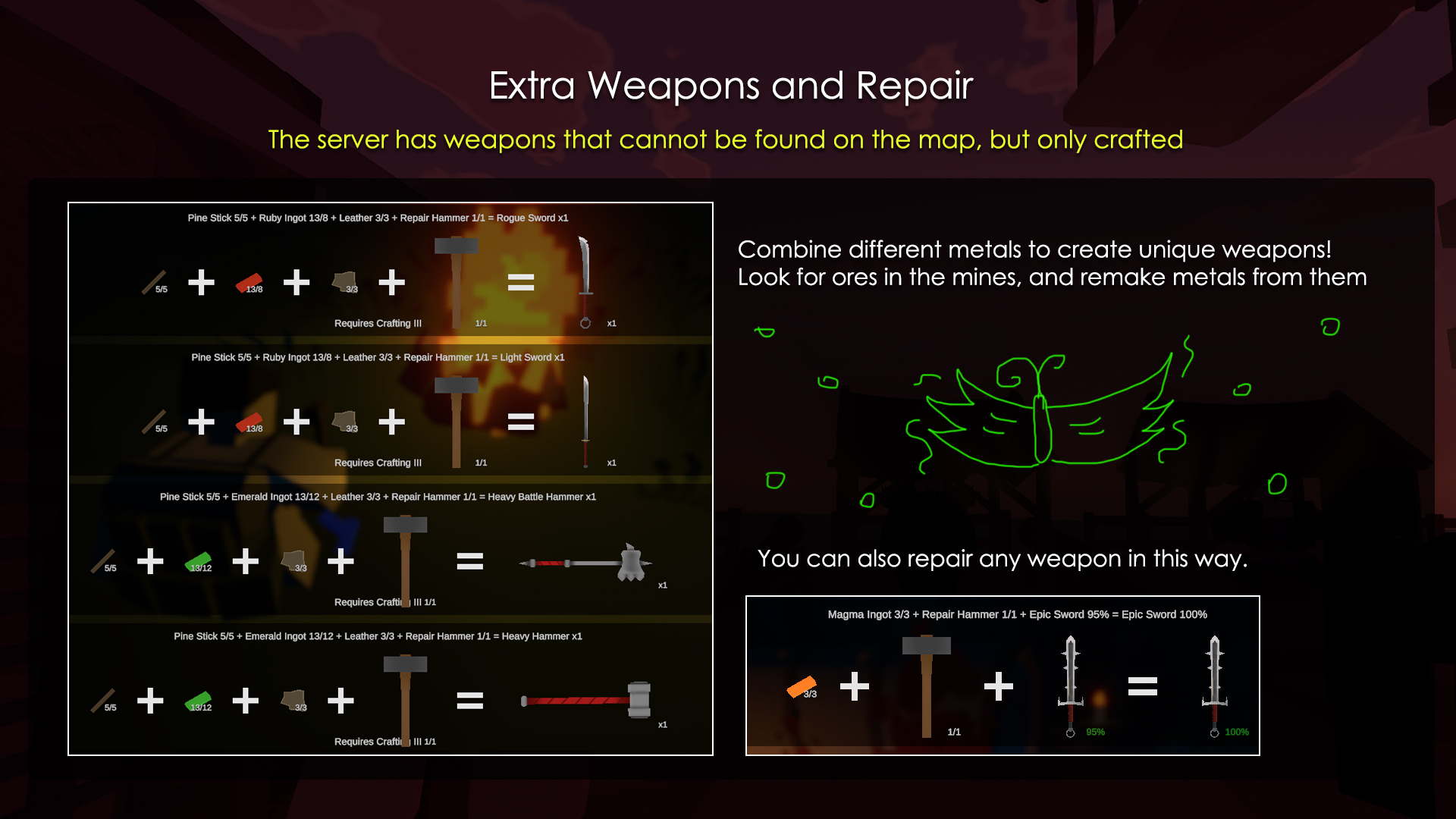 Unturned - All Crafting Items Guide - Extra Weapons - A1E85F6