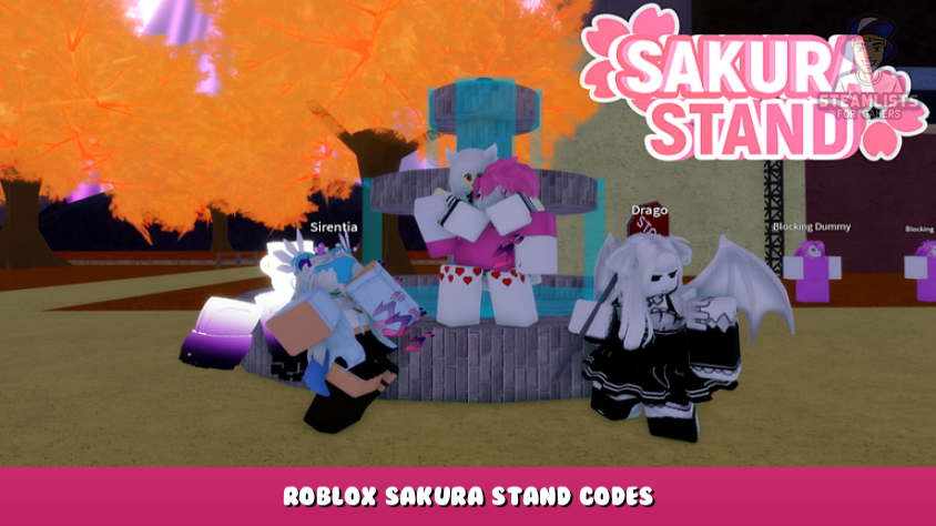 Roblox Sakura Stand Codes Maart 2024 Steam Lijsten
