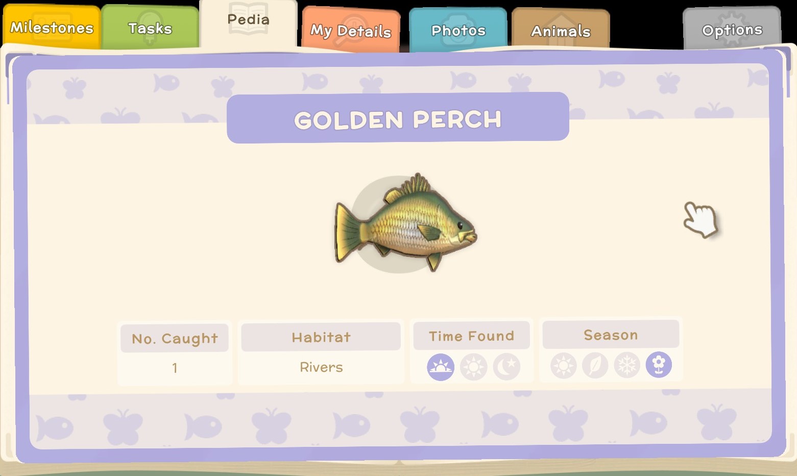 Dinkum - List of all the fish in the game - Pedia Fish - 41242F0