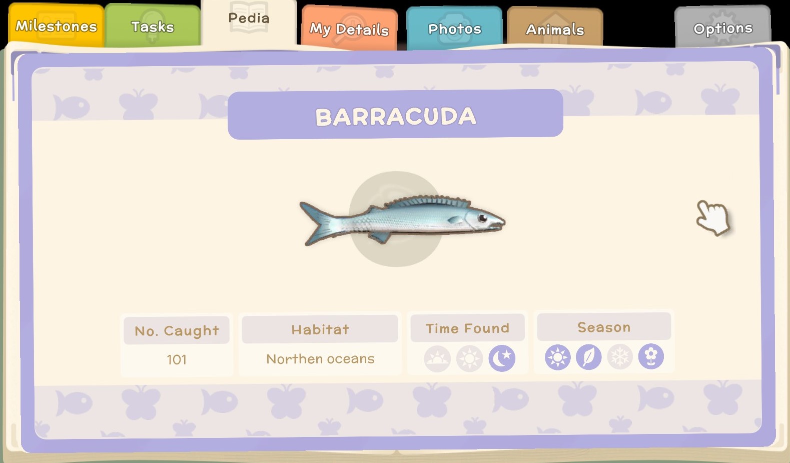 Dinkum - List of all the fish in the game - Pedia Fish - A1F9A70
