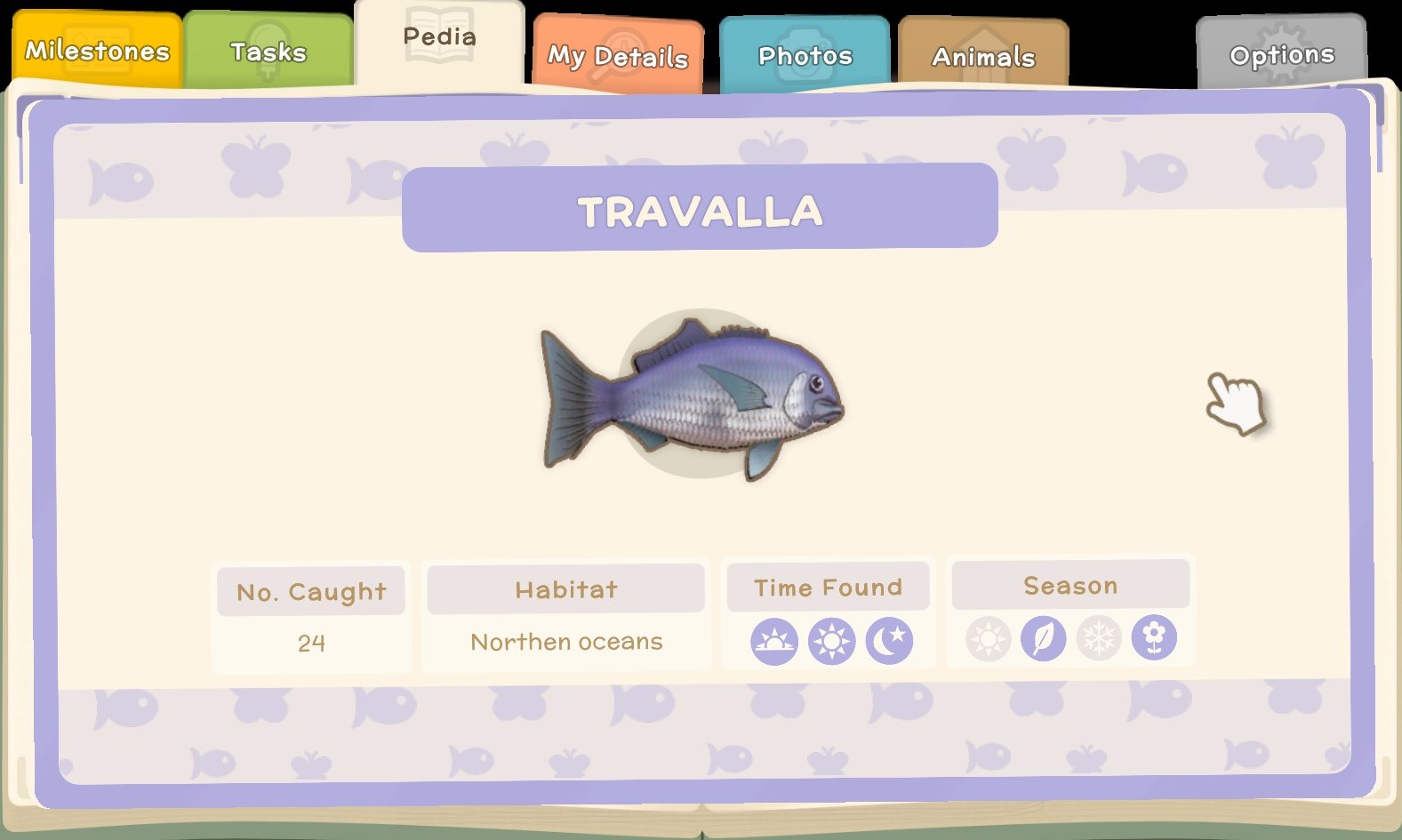 Dinkum - List of all the fish in the game - Pedia Fish - B648396