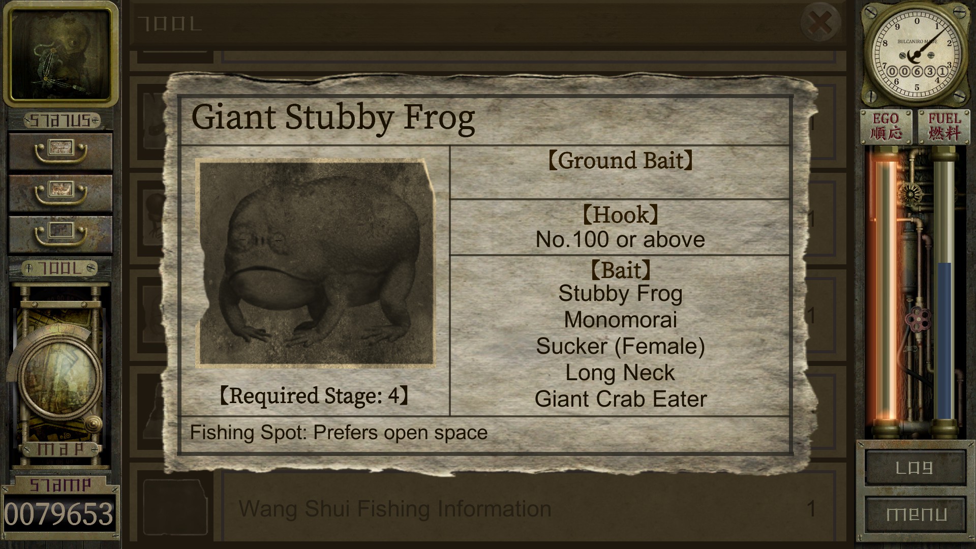 Garage: Bad Dream Adventure - Fishing Guide - WIP - Frog Info Papers - 6C0A17C
